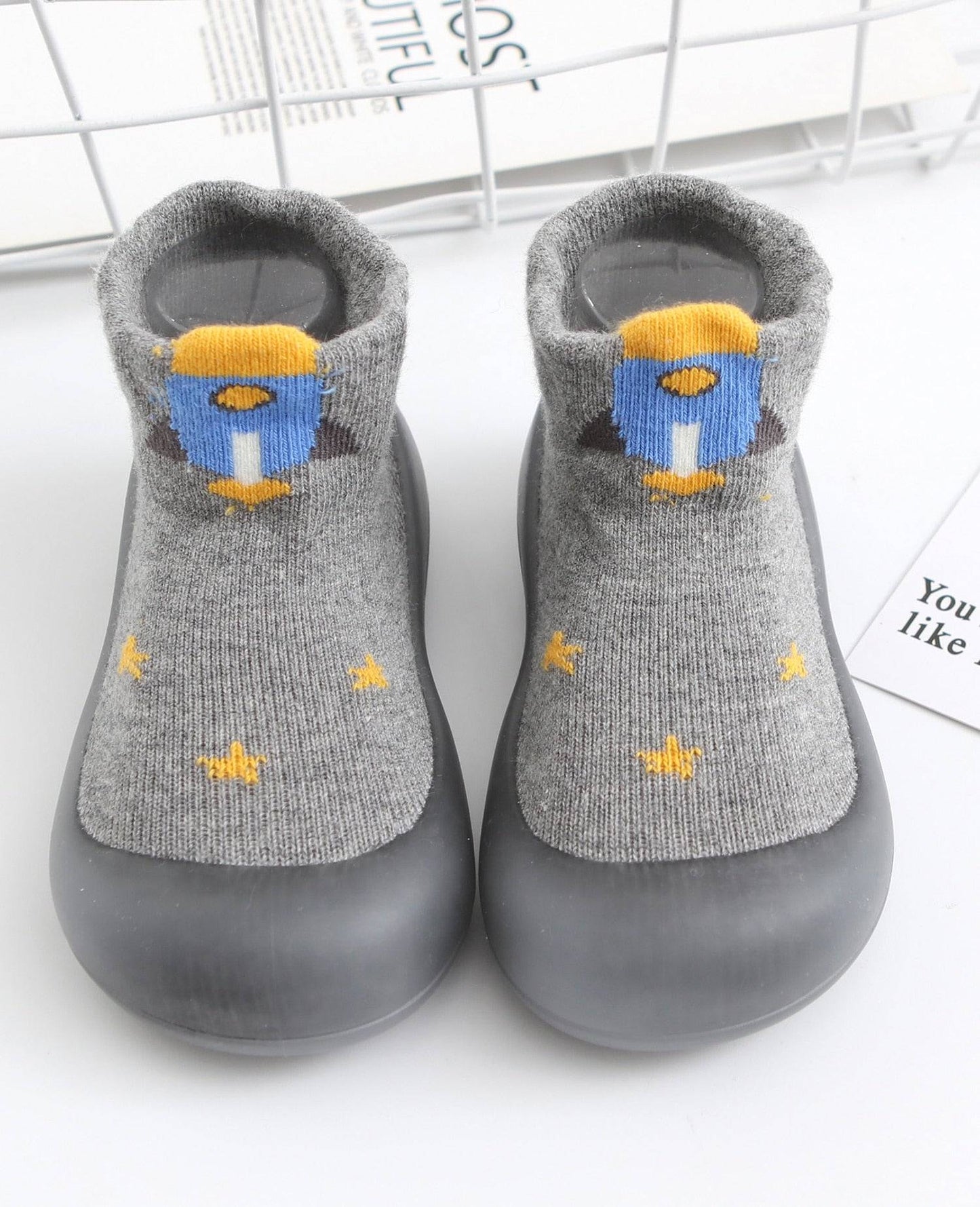 Cuddly Animal - Breathable Lightweight Slip-on Sock/Sneakers - Kiddie Kicks Co