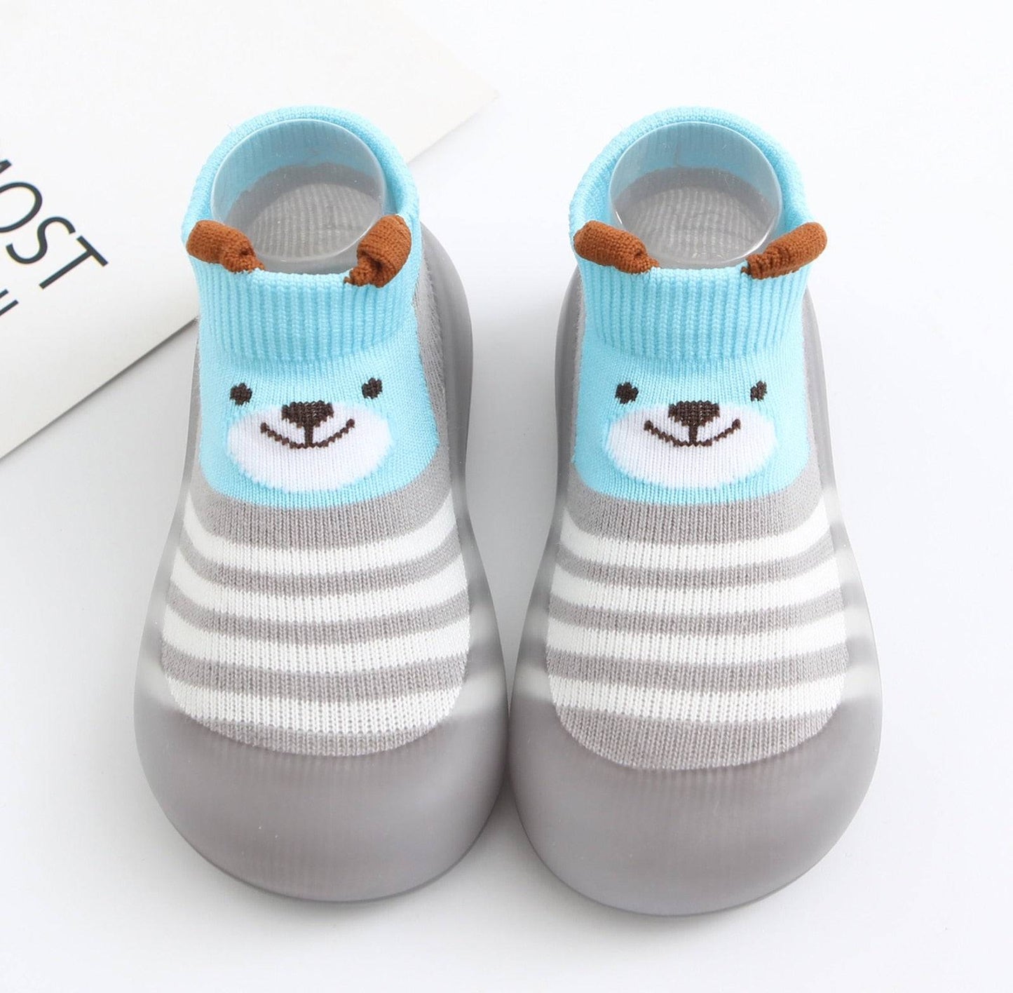 Cute Animal - Breathable Lightweight Slip-on Sock/Sneakers - Kiddie Kicks Co