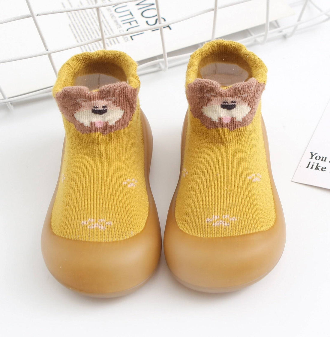 Cuddly Animal - Breathable Lightweight Slip-on Sock/Sneakers - Kiddie Kicks Co