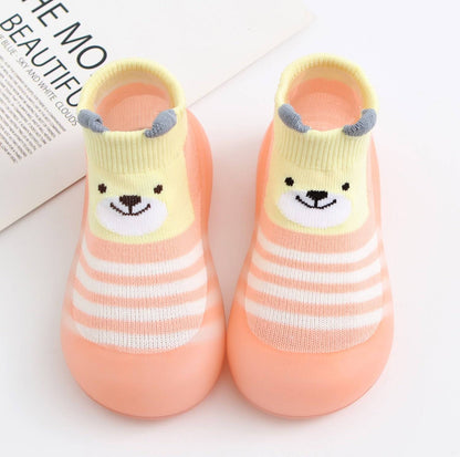 Cute Animal - Breathable Lightweight Slip-on Sock/Sneakers - Kiddie Kicks Co